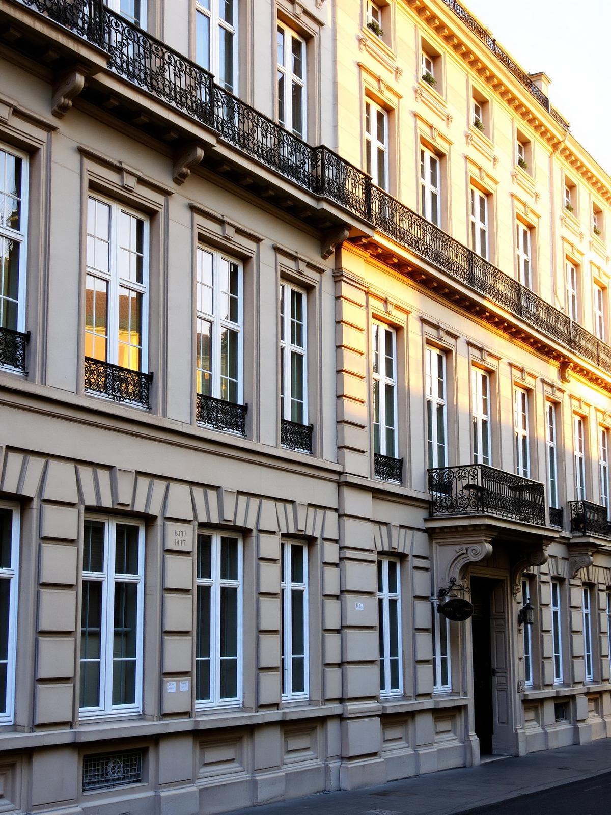 Façade haussmannienne bordelaise en pierre de taille
